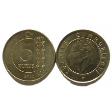 ТУРЦИЯ 5 куруш 2022 UNC