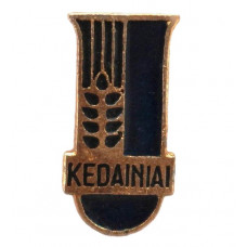 СССР (Литва) нагрудный знак на игле «KEDAINIAI». Кедайняй