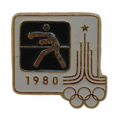 СССР нагрудный знак «ОЛИМПИАДА». XXII Олимпийские игры в Москве 1980. Бокс