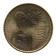 КОЛУМБИЯ 200 песо 2013 UNC. Птица попугай - Красный ара