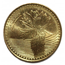 КОЛУМБИЯ 100 песо 2013 UNC. Цветок эспелетии