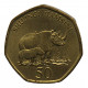 ТАНЗАНИЯ 50 шиллингов 1996 UNC. Носорог