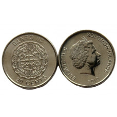 СОЛОМОНОВЫ ОСТРОВА 20 центов 2012 (KM# 236) UNC. Малаита - мужская подвеска