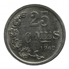 ЛЮКСЕМБУРГ 25 сентим 1960 (KM#45a.1)