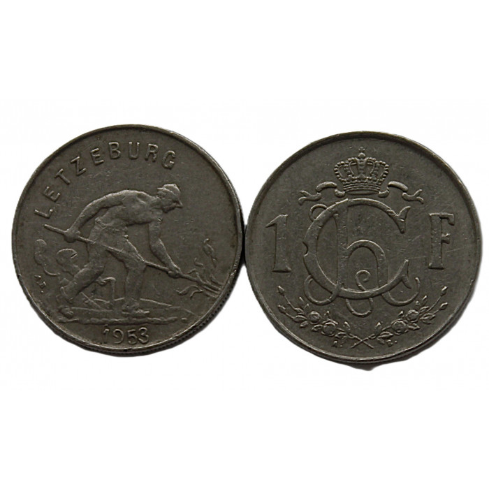 ЛЮКСЕМБУРГ 1 франк 1953 (KM#46.2)
