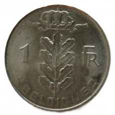 БЕЛЬГИЯ 1 франк 1978 (KM#142.1 «BELGIQUE»)