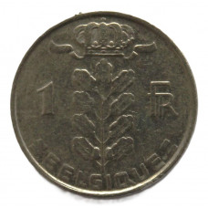 БЕЛЬГИЯ 1 франк 1978 (KM#142.1 «BELGIQUE»)