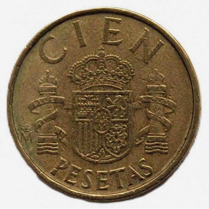 ИСПАНИЯ 100 песет 1983 (KM# 826). Хуан Карлос I.