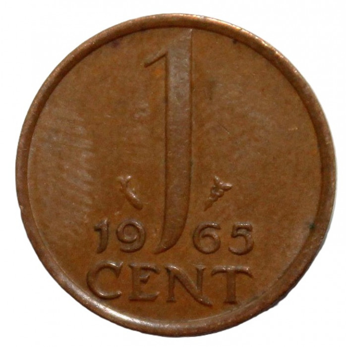 НИДЕРЛАНДЫ 1 цент 1965 ( KM# 180) Юлиана