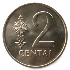 ЛИТВА 2 цента 1991