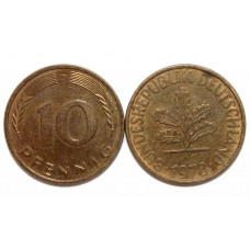 ГЕРМАНИЯ (ФРГ) 10 пфеннигов 1978 D