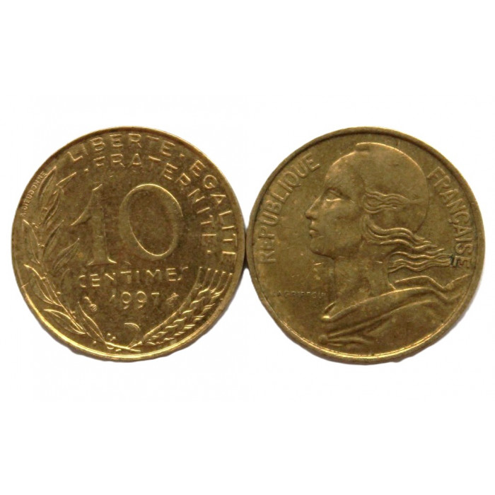 ФРАНЦИЯ 10 сантимов 1997 Марианна