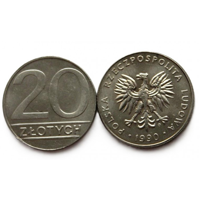 ПОЛЬША 20 злотых 1990