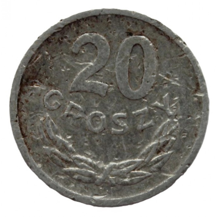 ПОЛЬША 20 грошей 1972