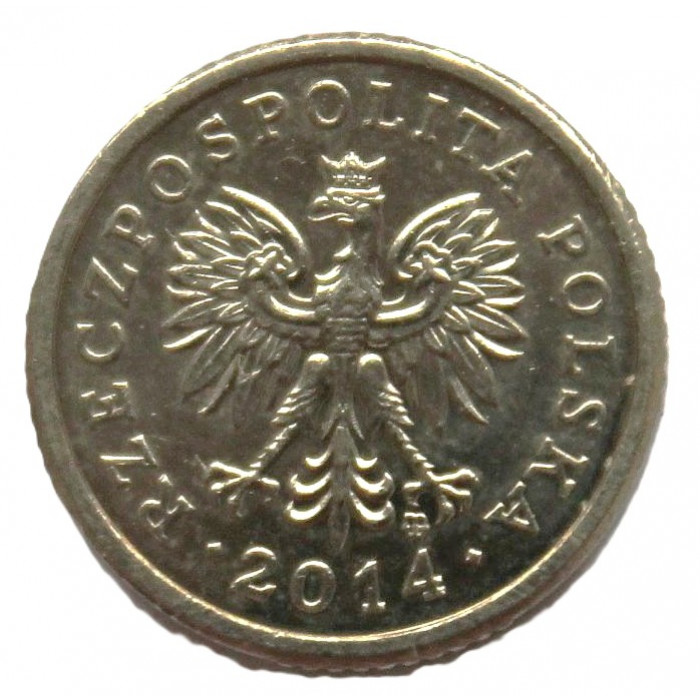 ПОЛЬША 10 грошей 2014 (Y# 279) UNC