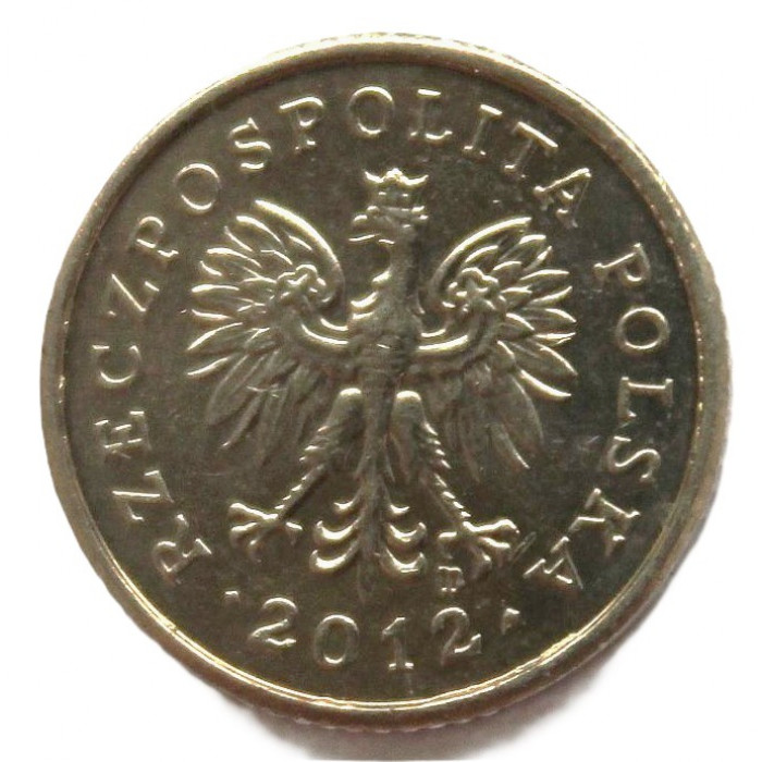 ПОЛЬША 10 грошей 2012 (Y# 279) UNC