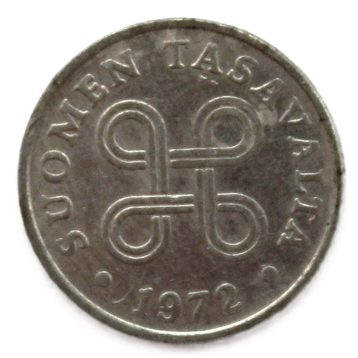 ФИНЛЯНДИЯ 1 пенни 1972 (KM# 44а)