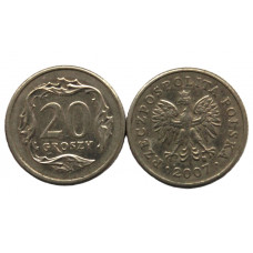 ПОЛЬША 20 грошей 2007