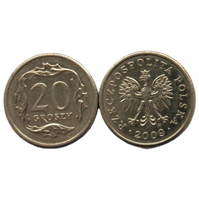 ПОЛЬША 20 грошей 2009