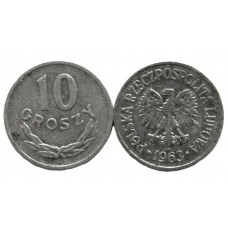 ПОЛЬША 10 грошей 1963