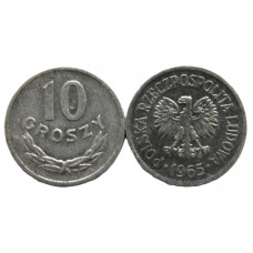 ПОЛЬША 10 грошей 1965