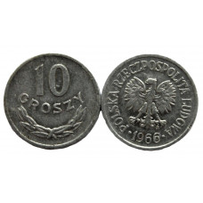 ПОЛЬША 10 грошей 1966