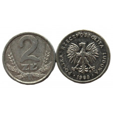 ПОЛЬША 2 злотых 1989