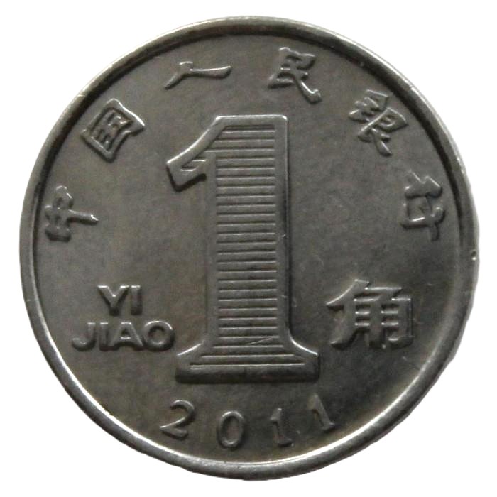 КИТАЙ 1 цзяо 2011 (KM# 1210b) Цветок орхидеи