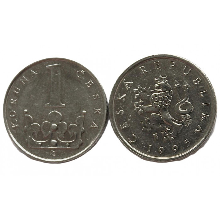 ЧЕХИЯ 1 крона 1995. Венцеславская корона