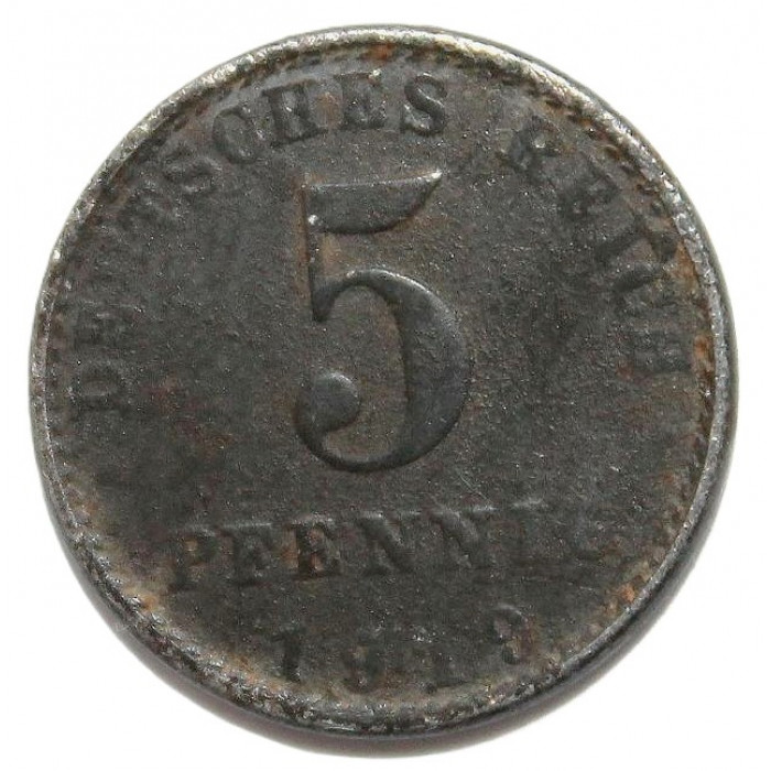 ГЕРМАНИЯ 5 пфеннигов 1919 А (KM# 19)