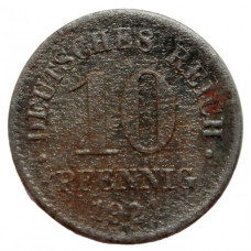 ГЕРМАНИЯ 10 пфеннигов 1921 (KM# 20 железо)