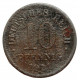 ГЕРМАНИЯ 10 пфеннигов 1921 (KM# 20 железо)