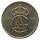 ШВЕЦИЯ 25 эре 1973 (KM# 836) Густав VI Адольф