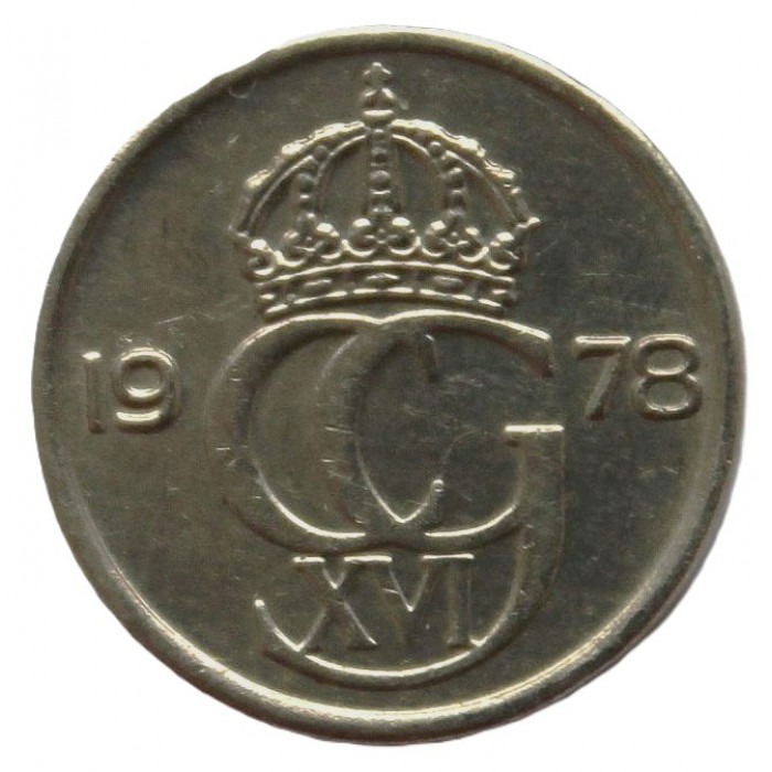 ШВЕЦИЯ 10 эре 1978 (KM# 850) Карл XVI Густав