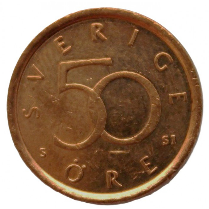 ШВЕЦИЯ 50 эре 2009 (KM# 878) Карл XVI Густав