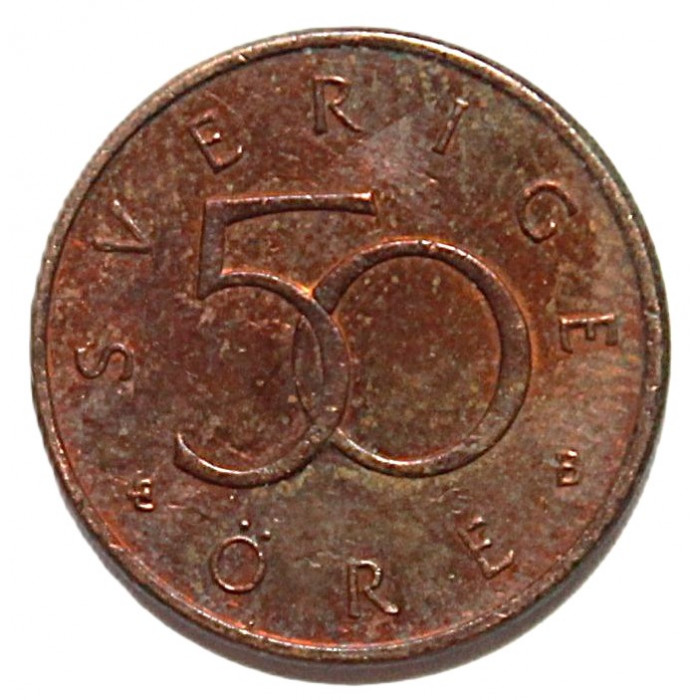 ШВЕЦИЯ 50 эре 1999 (KM# 878). Карл XVI Густав