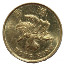 ГОНКОНГ 10 центов 1997 (KM# 66) Цветок баугинии