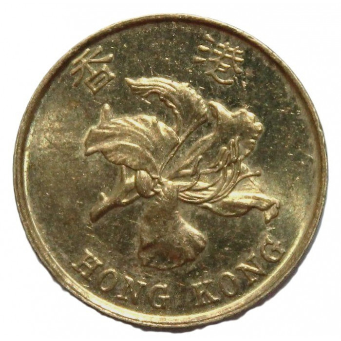 ГОНКОНГ 10 центов 1997 (KM# 66) Цветок баугинии ГОНКОНГ 10 центов 1997 (KM# 66) Цветок баугинии