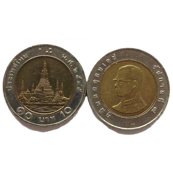 ТАИЛАНД 10 бат 2002 (Y# 227) Рама IX. Буддийский храм «Ват Арун» в Бангкоке ТАИЛАНД 10 бат 2002 (Y# 227) Рама IX. Буддийский храм «Ват Арун» в Бангкоке