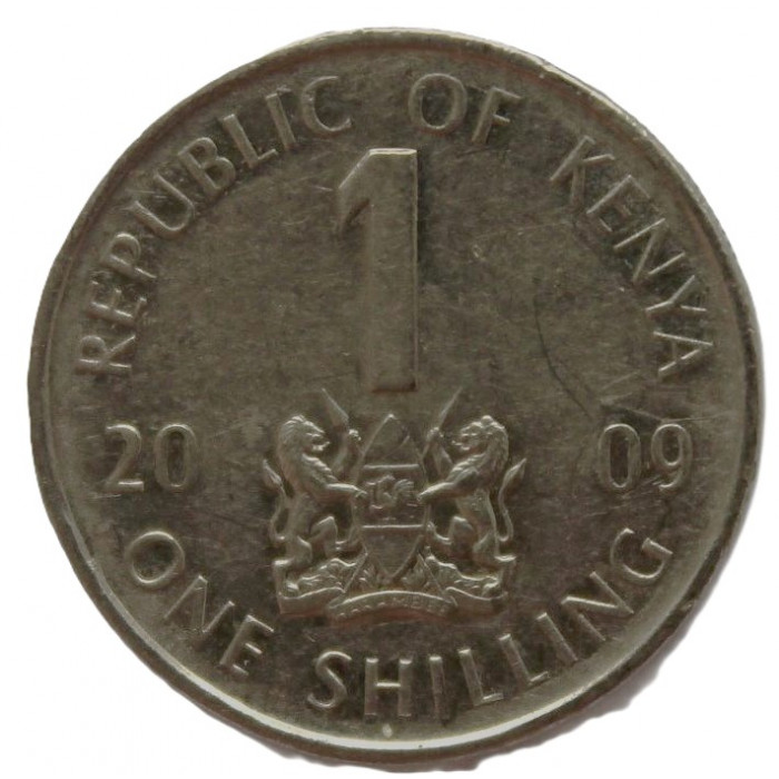 КЕНИЯ 1 шиллинг 2009 (KM# 34) Джомо Кениата. «Отец кенийской нации»