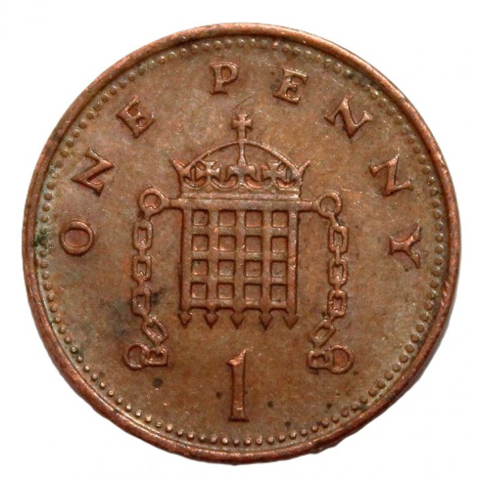 ВЕЛИКОБРИТАНИЯ 1 пенни 1993 (KM# 935a) Елизавета II