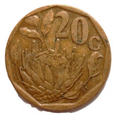 ЮАР 20 центов 1994 (KM# 136) Королевская протея