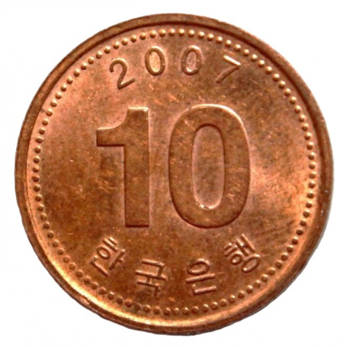 ЮЖНАЯ КОРЕЯ 10 вон 2007 Пагода Таботхап ЮЖНАЯ КОРЕЯ 10 вон 2007 Пагода Таботхап