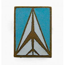 СССР нагрудный знак «АЭРОФЛОТ». Гражданская авиация (тяжелый, голубая эмаль) ЛЮМ