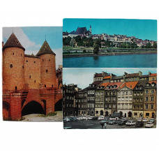 СССР комплект из 3 почтовых открыток «ВАРШАВА». Старый город (1972 год) Чистые. Поскроссинг