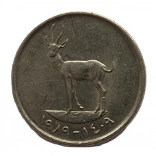 ОАЭ. Объединенные Арабские Эмираты 25 филсов 1989 (KM# 4). Песчаная газель