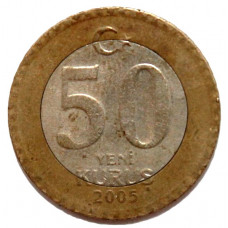 ТУРЦИЯ 50 новых куруш 2005 (KM# 1168)