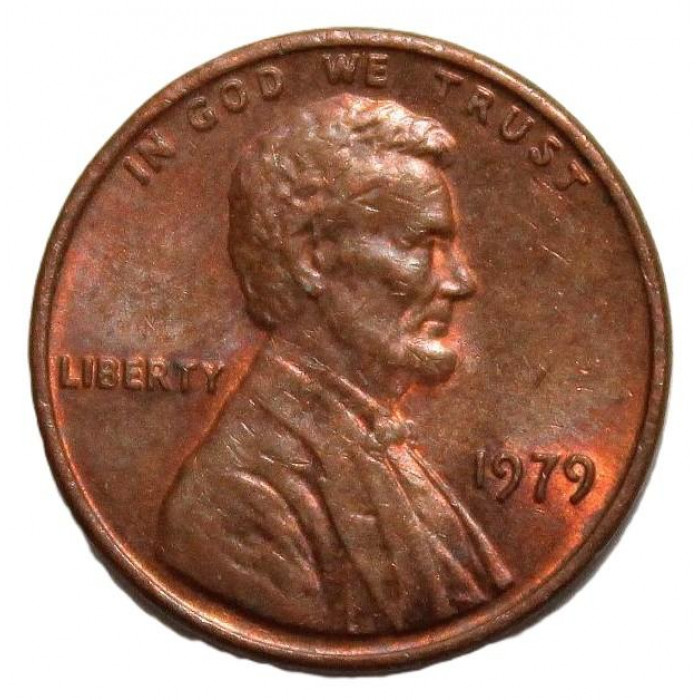 США 1 цент 1979 Авраам Линкольн США 1 цент 1979 Авраам Линкольн