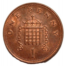 ВЕЛИКОБРИТАНИЯ 1 пенни 2002 (KM# 986c) Елизавета II