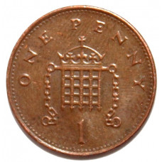 ВЕЛИКОБРИТАНИЯ 1 пенни 2000 (KM# 986) Елизавета II